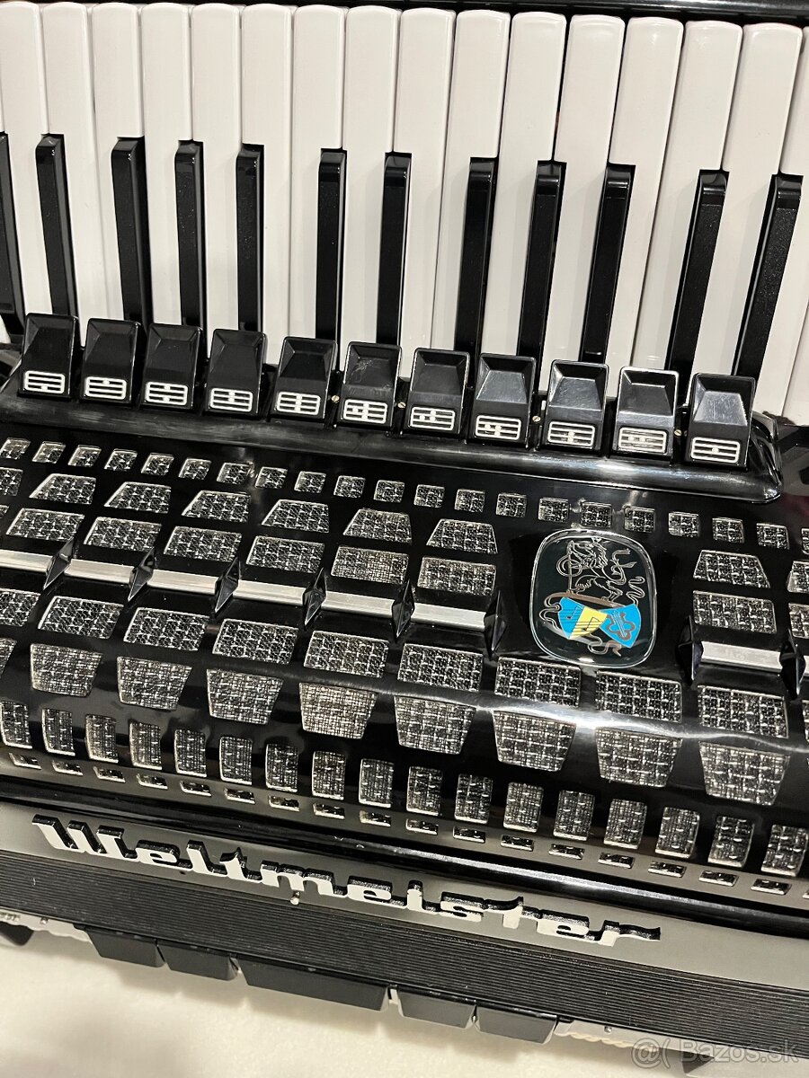 Predám akordeón WELTMEISTER METEOR 120 BASOVÝ - 5