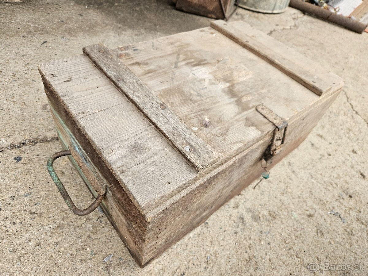 Vojenska drevena krabica bedňa 8. - 5