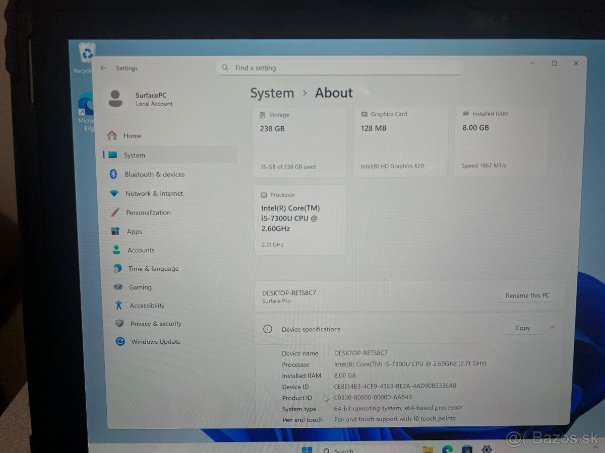 Microsoft Surface Pro 5 - 5