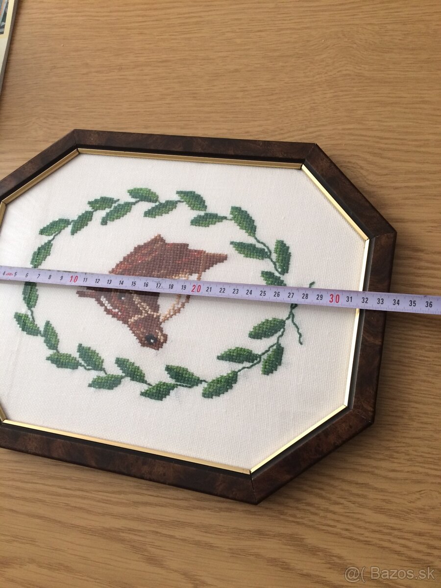 Gobelin ručne vyšívané obrazy- 2ks - 5