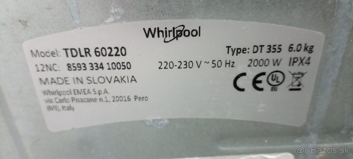 Pračka Whirlpool - 5