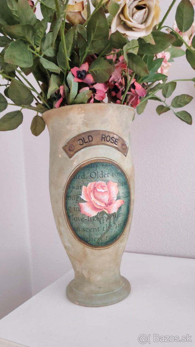 vysoká zelená vaza - 5