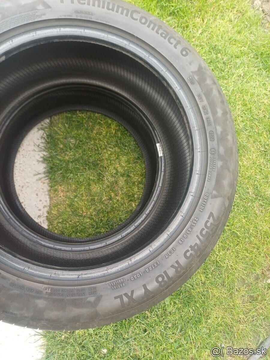 255/45 r18 letné pneumatiky ,Continental - 5