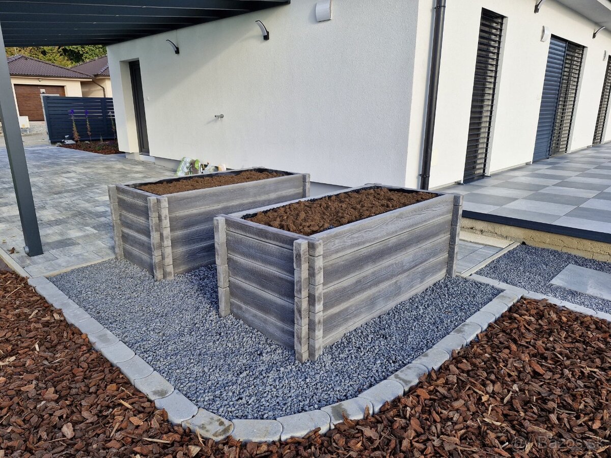 Betónový vyvýšený záhon - 5