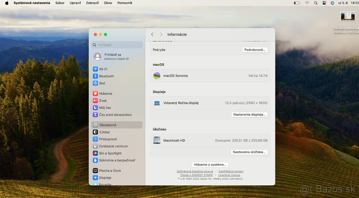 Predám Apple Macbook Air 13” - 5