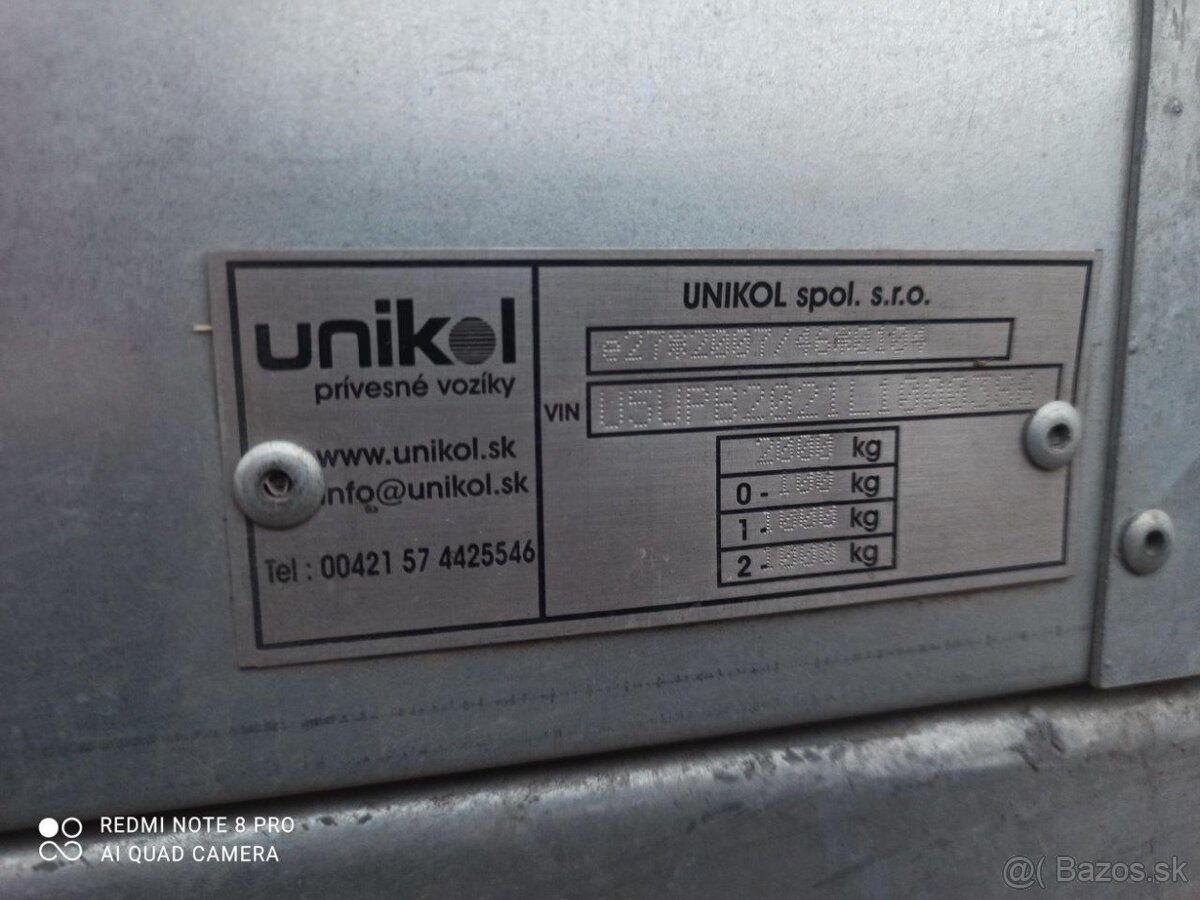 Predám privesný dvojnápravový vozík - 5