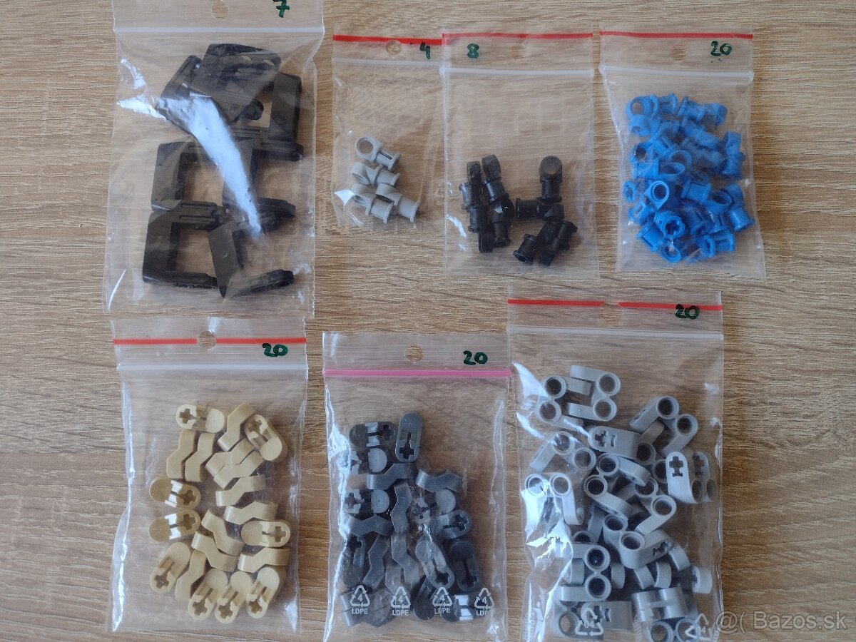 Lego Technic konektory, piny a osky - 5