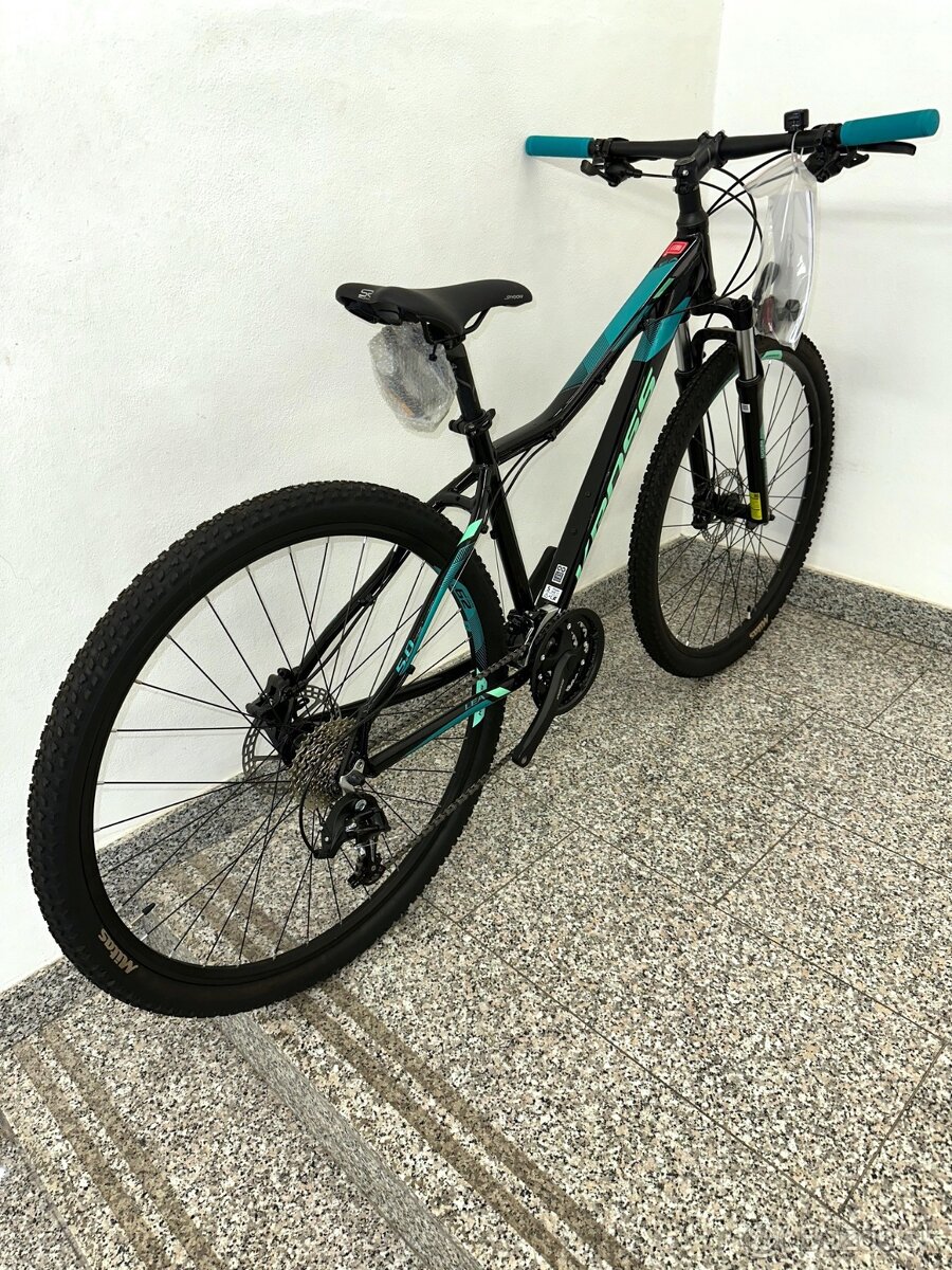 Kross Lea 5.0, 29/ 27,5 bicykel dámsky, Black Turquoise Glos - 5