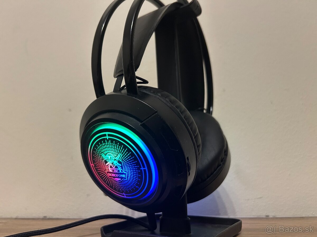 Borofone herné slúchadlá s RGB podsvietením - 5