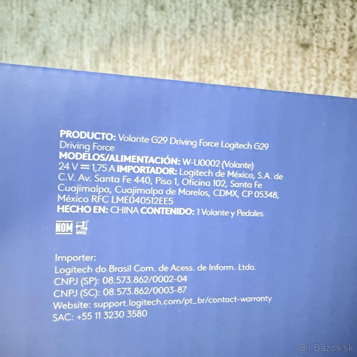 Nový volant - s pedály Logitech G29 Driving Force - 5