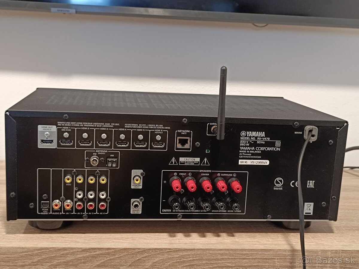 Predám 5.1 AV receiver Yamaha RX-V 479 - 5