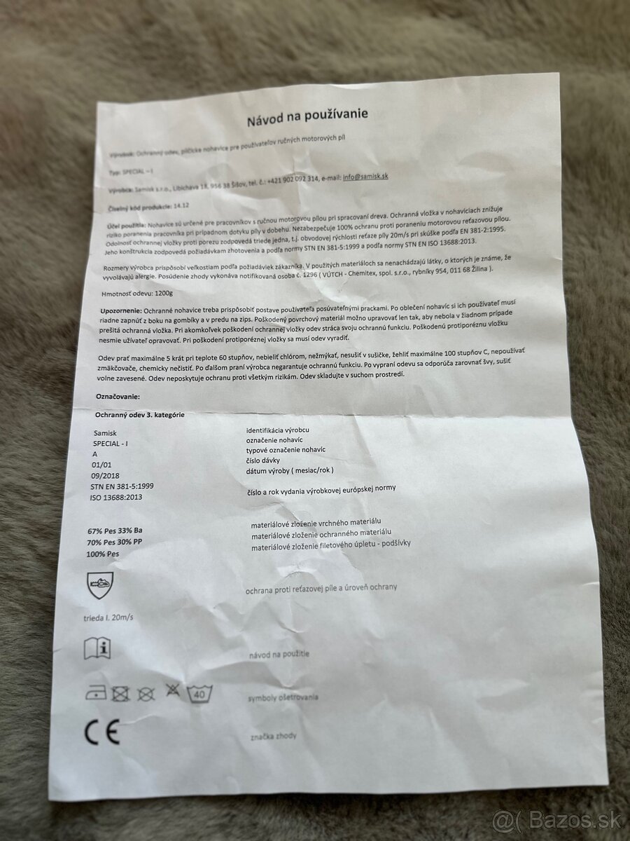 Predam pilcicke protiporezove monterky a prilbu - 5