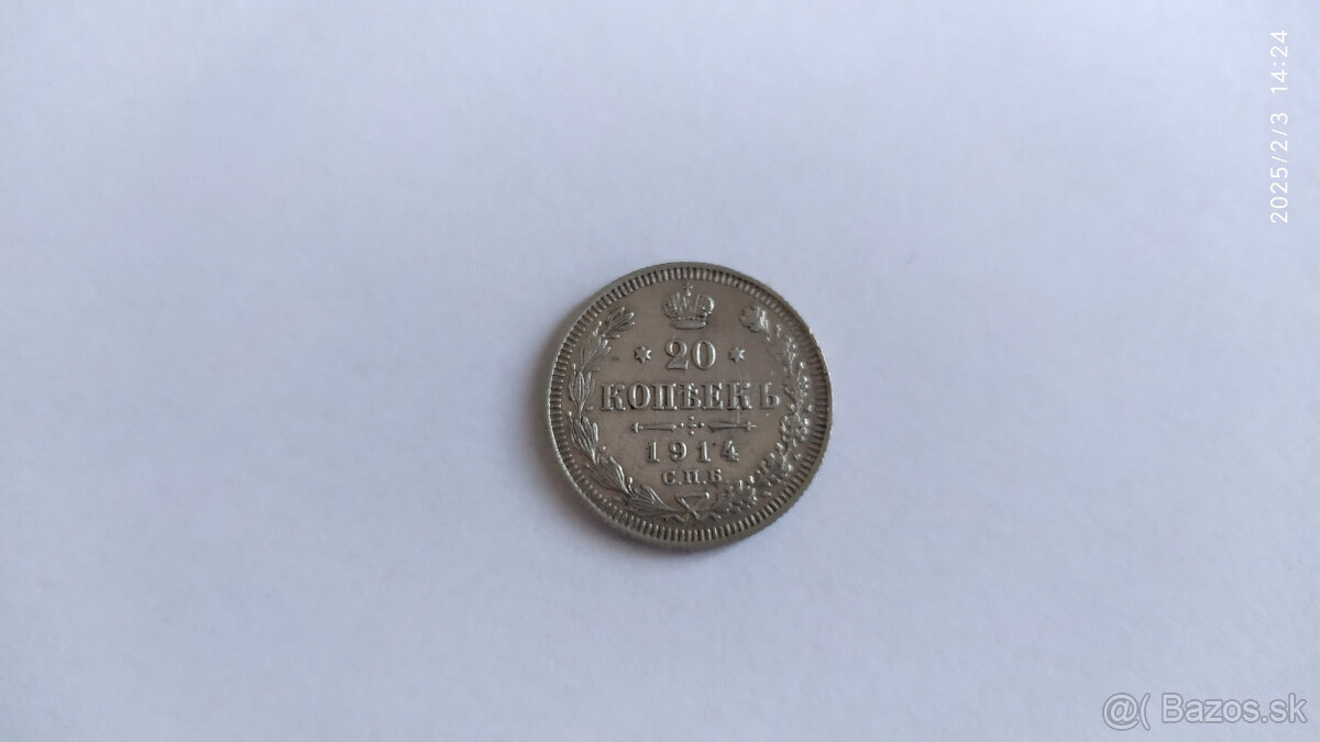 Strieborné cárske kopejky - 5