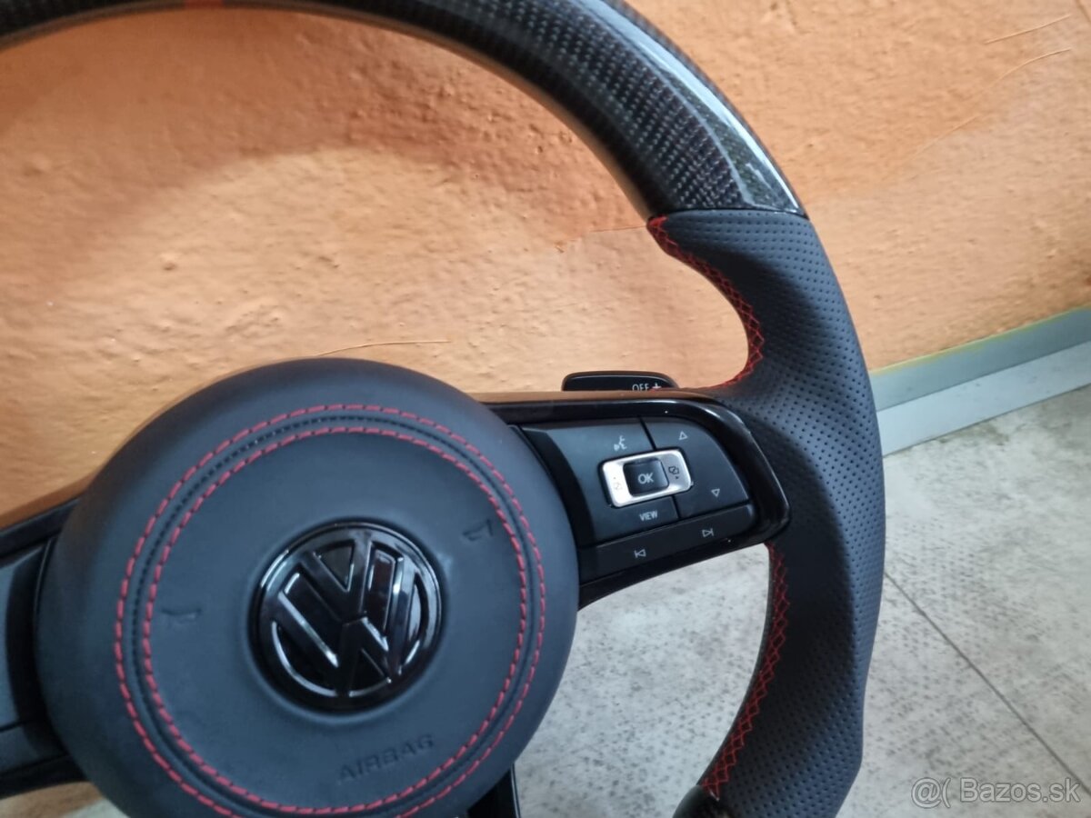 VOLANT VOLKSWAGEN R RLINE GTD GTI - KOZA / KARBÓN - 5