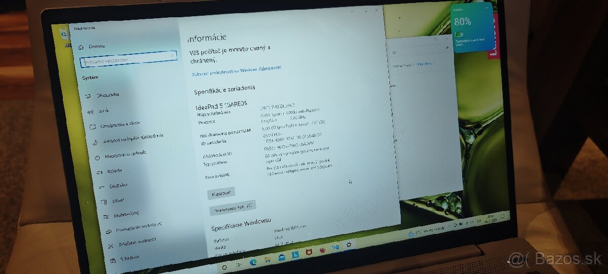 VÝMENA, Lenovo IdeaPad 5, 8GB RAM, 512GB NVMe SSD - 5