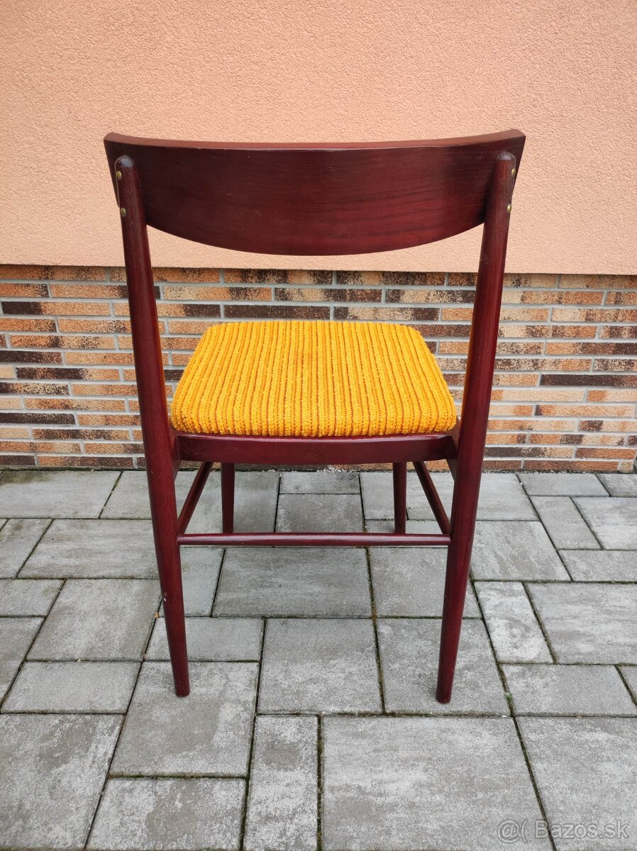 Rozkladací stôl a 4 stoličky retro - 5