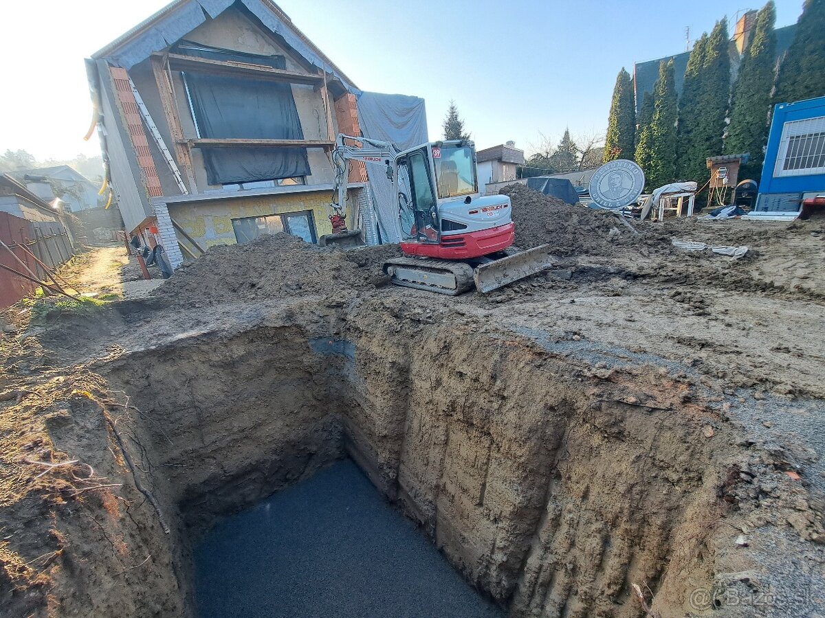 Zemné a výkopové práce,búracie práce, autodoprava, minibager - 5
