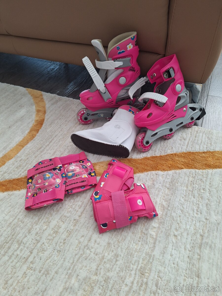 Kolieskové korčule s helmou a chráničmi - 5