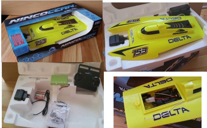 RC vysokorychlostna lod 35km/h na dialkove - 5