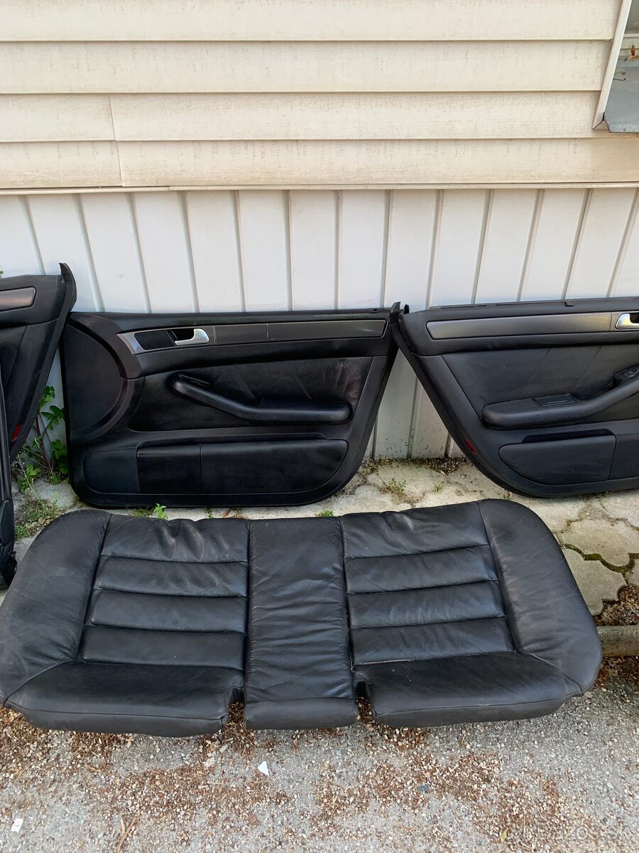 Komplet sedačky do AUDI A6 C6 - čierna koža - 5