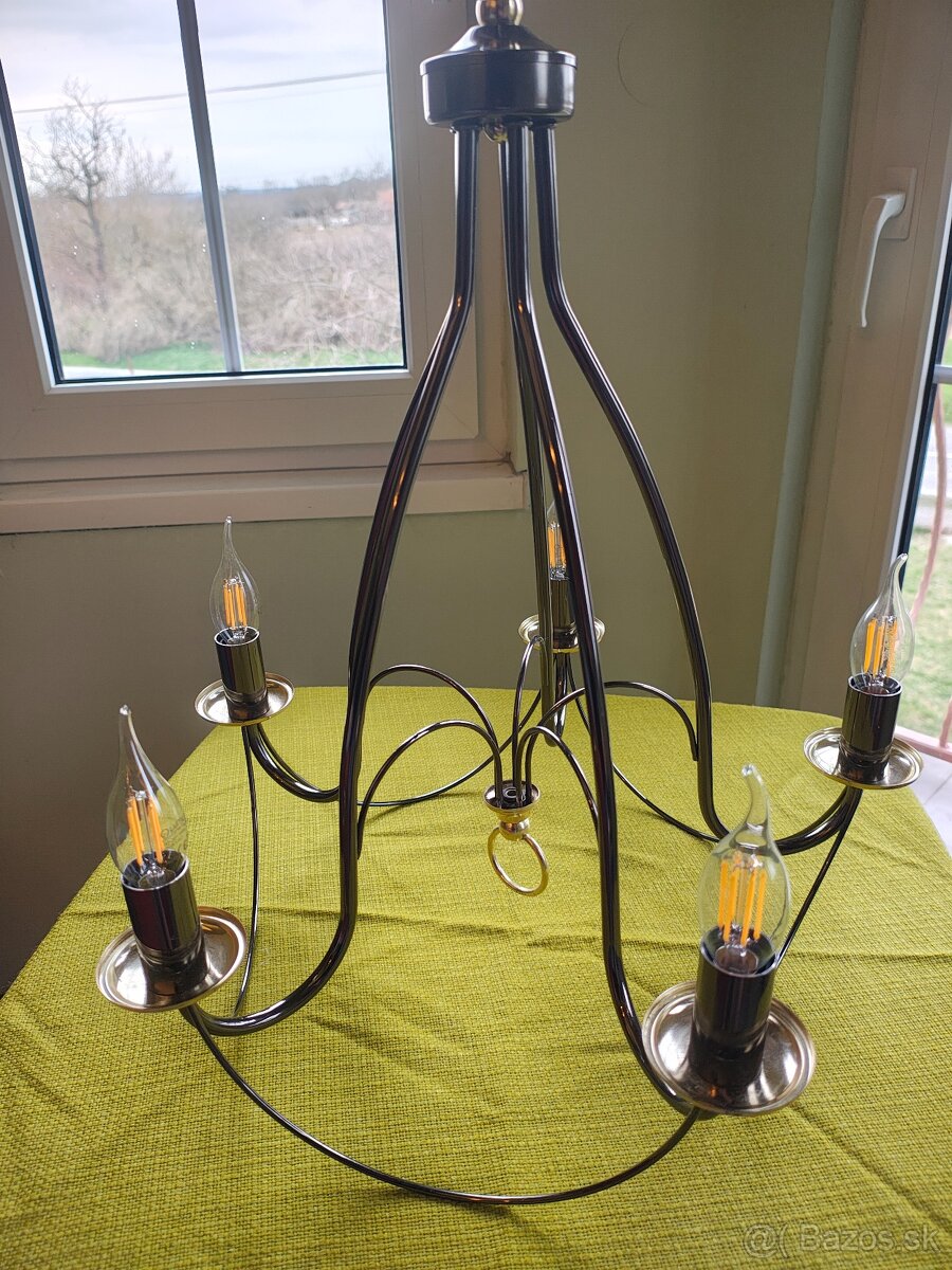 Kovový chrómový luster - 5