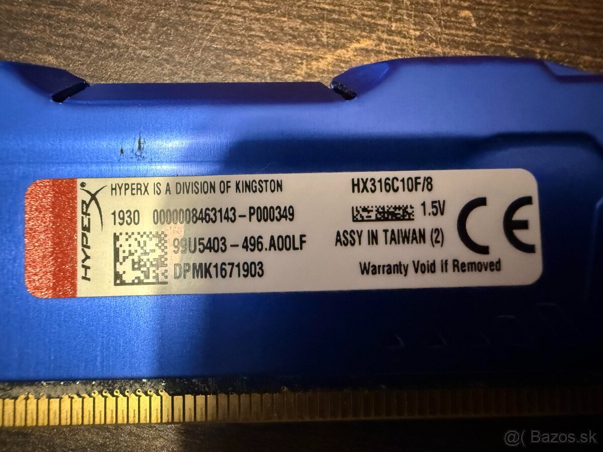 Predám RAM 8GB DDR3 pre PC - 5