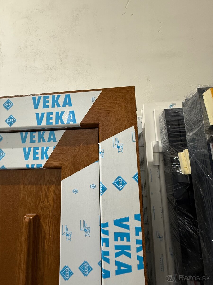 Plastové vchodové dvere,zlatý dub/biela,špičková kvalita - 5