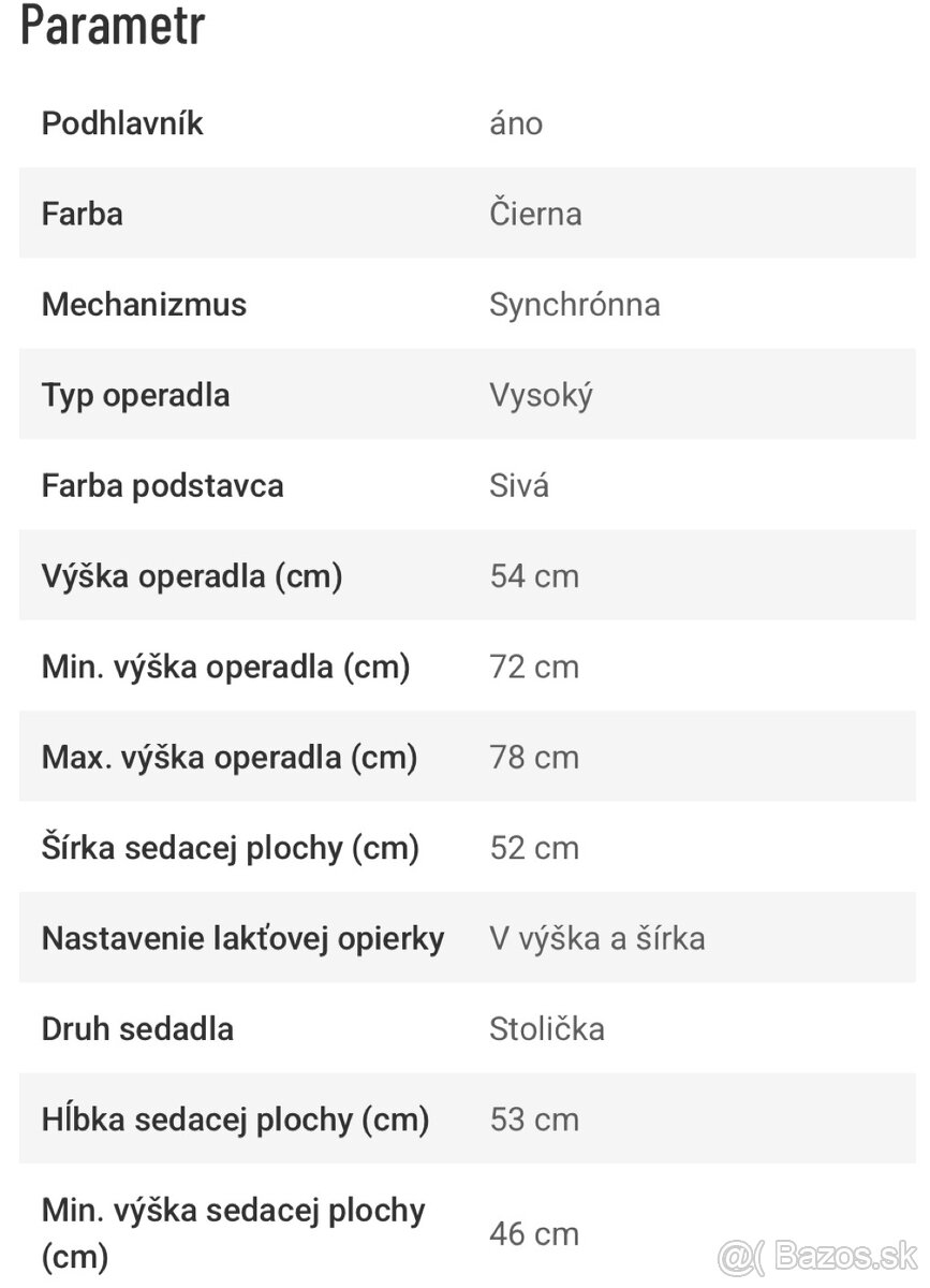 KANCELÁRSKA STOLIČKA / KRESLO - 5