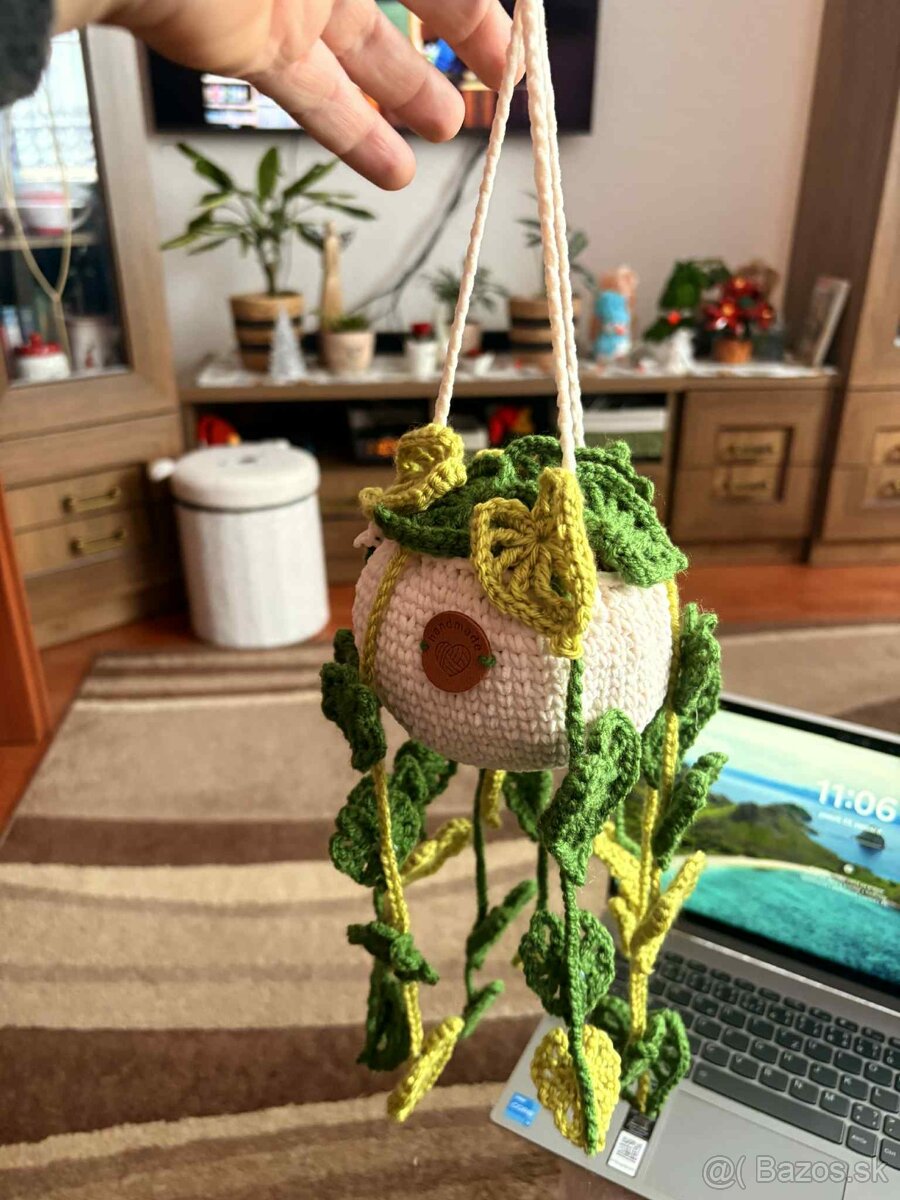 Ručne háčkované kvety, košíčky a dekorácie 🌹🌷🧶🧵 - 5