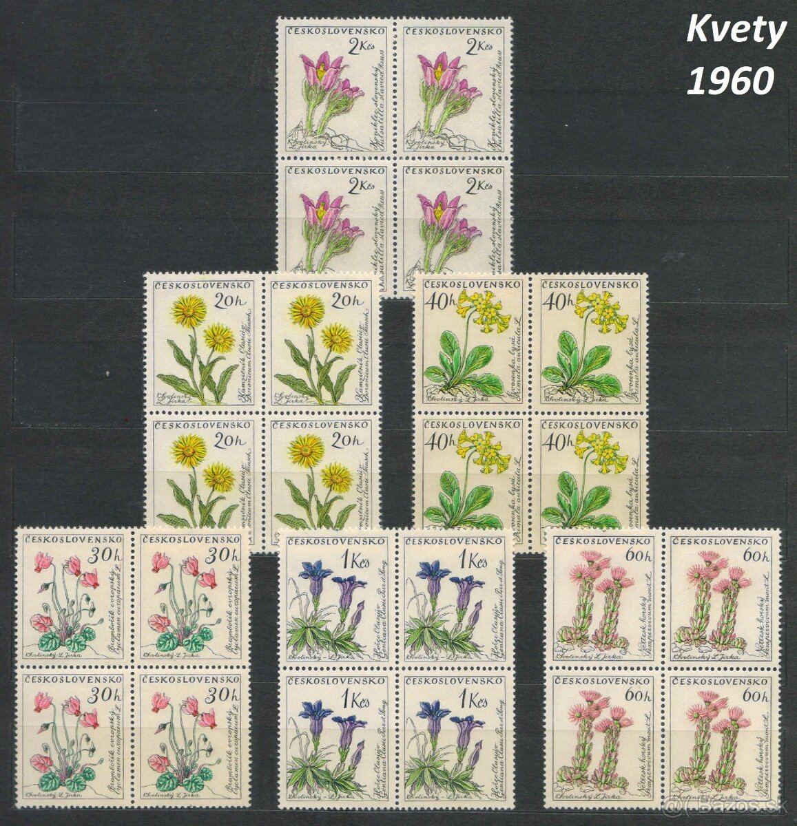 Poštové známky, filatelia: ČSSR, naše najkrajšie známky - 5