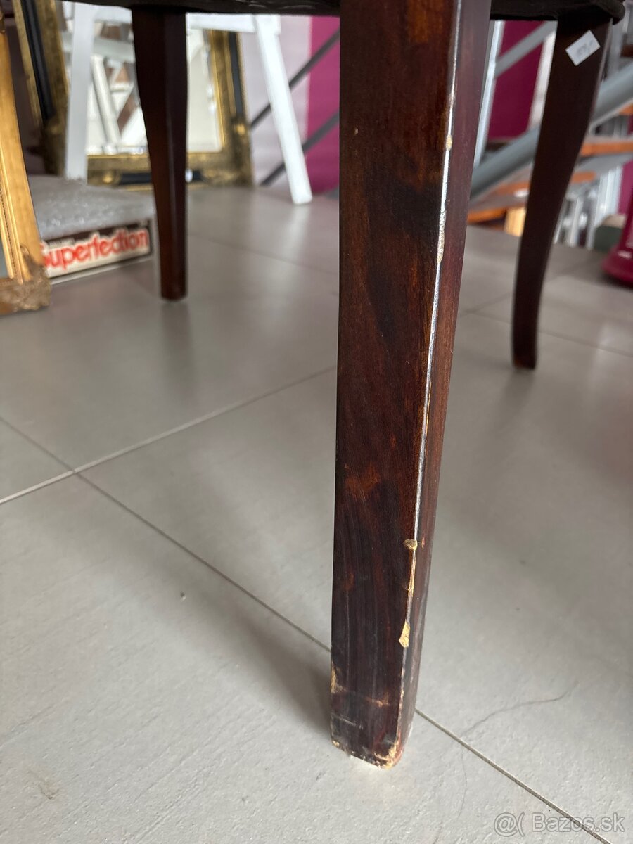 Elegantná starožitná stolička z 40.–50. rokov - 5