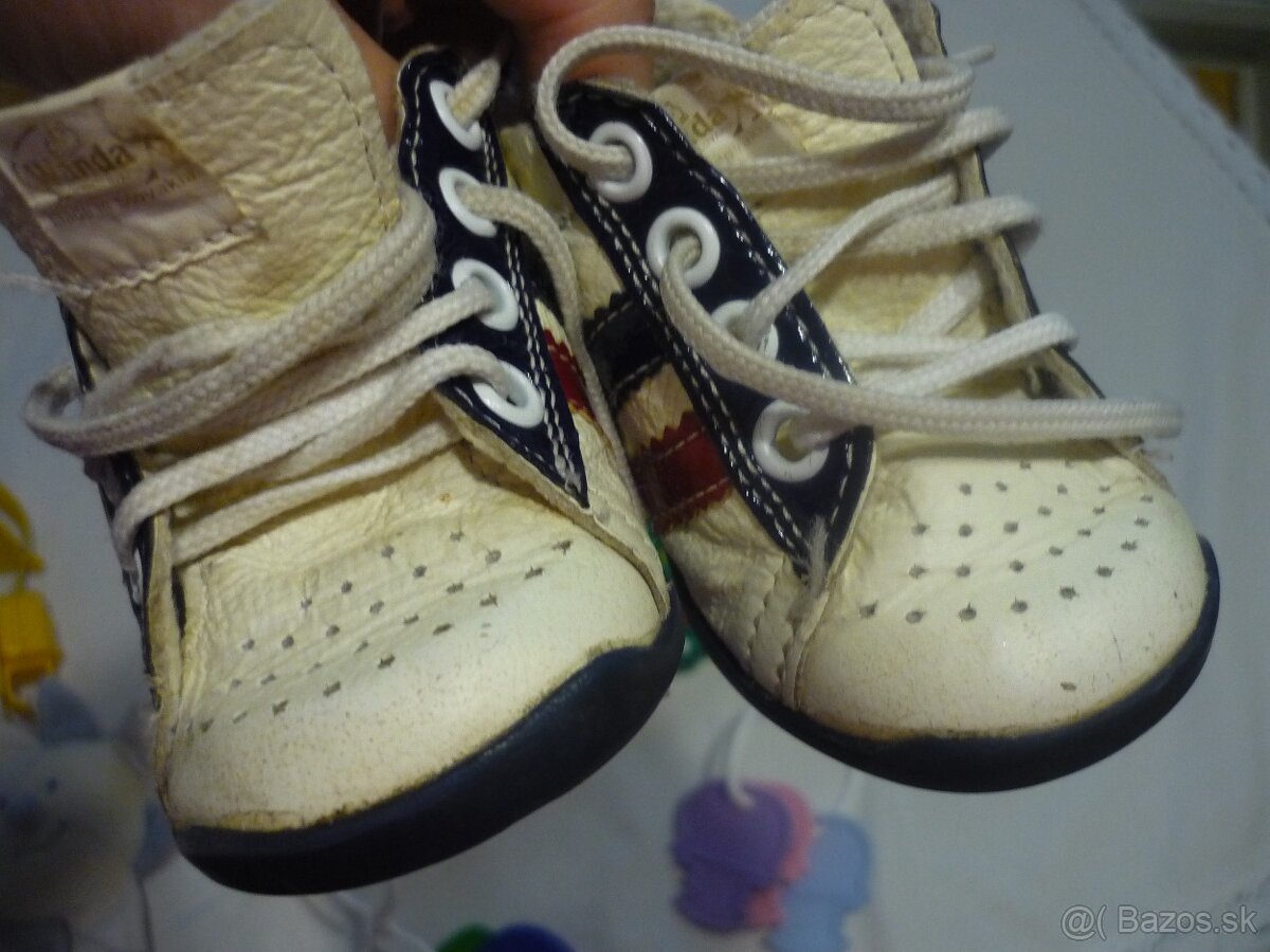 Detské kožené topánky, veľ. 19 - 5