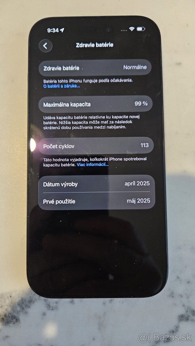 iPhone 15 128GB Black - Top stav, 99% batéria, v záruke - 5