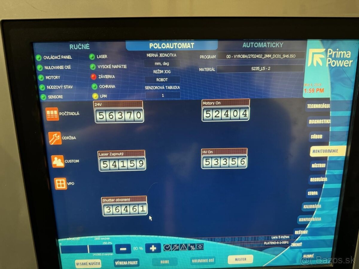 Laserový řezací stroj Prima Power Platino (7204) - 5