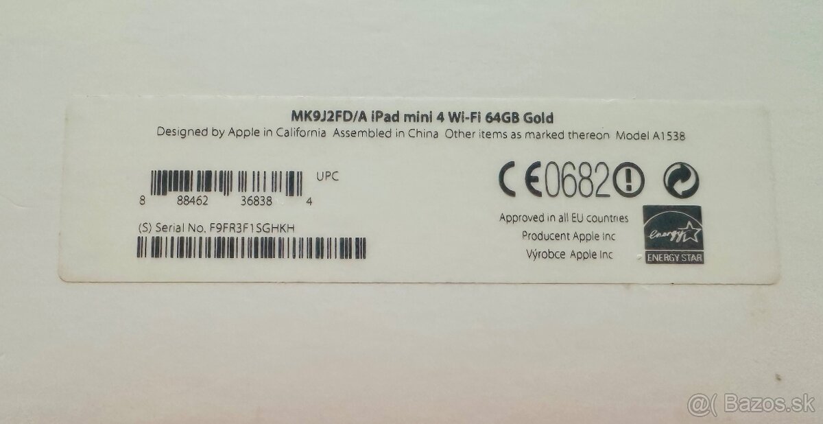 Apple iPad Mini 4 64Gb gold - 5