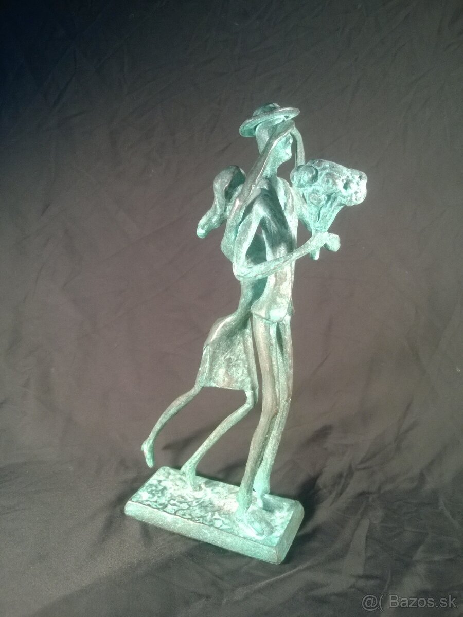 Stretnutie -Bronzová socha - 5