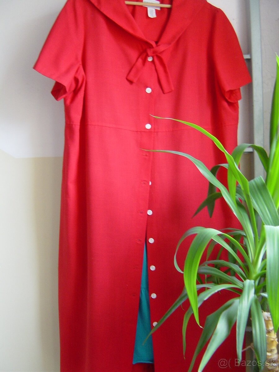 Šaty červené vel.48 - 5