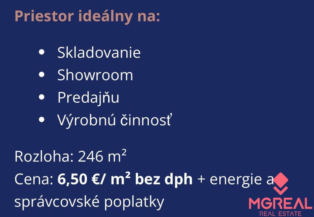 Skladovo - výrobné priestory / showroom 246m2, Vajnorská ul. - 5