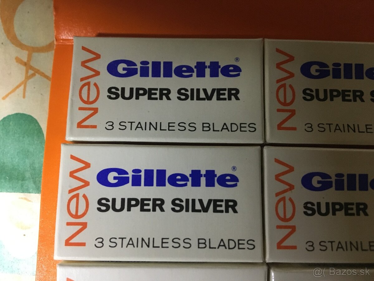 Staré retro žiletky GILLETTE SUPER SILVER - 5