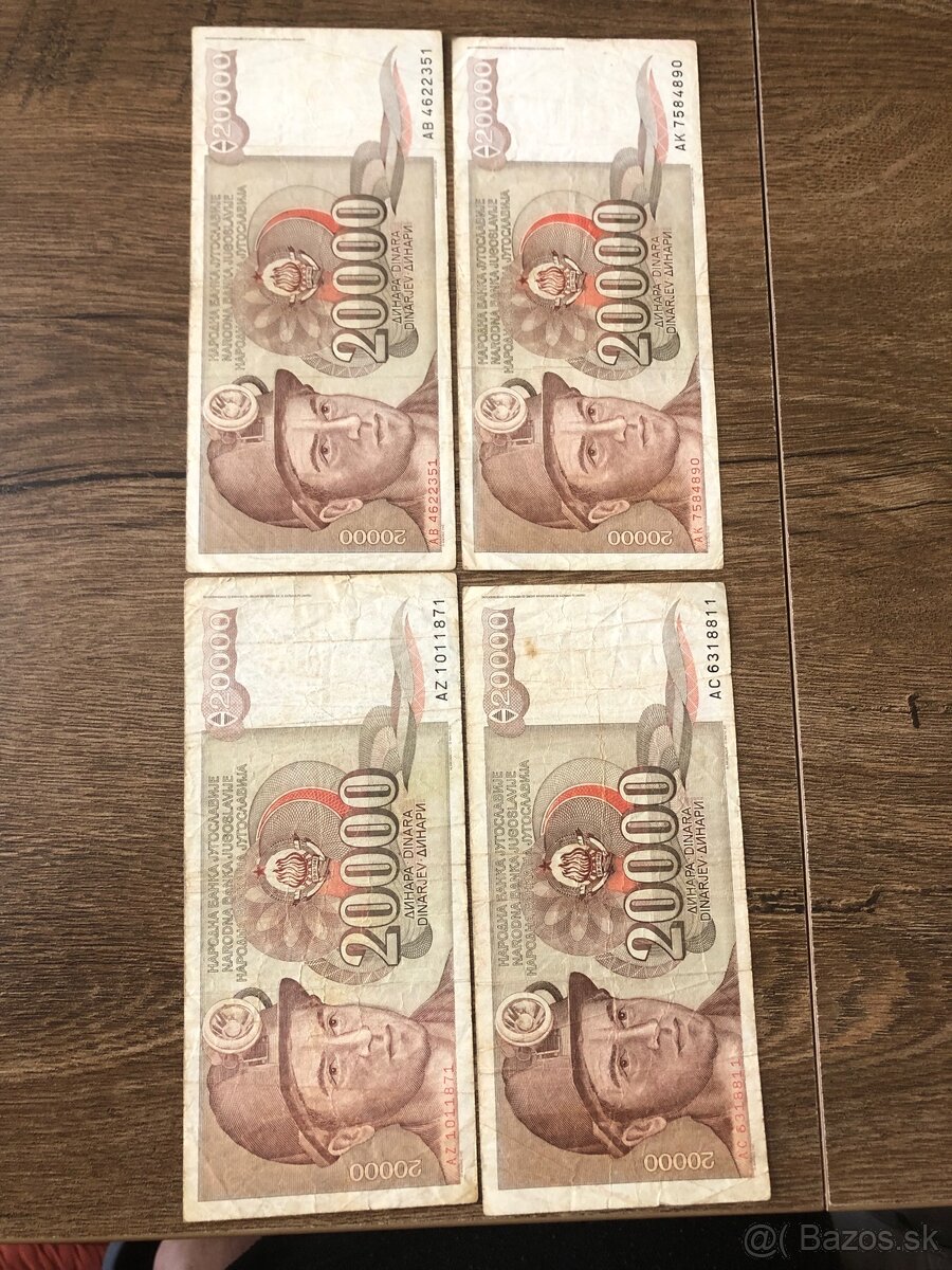 Bankovky JUHOSLAVIA 5 - 5