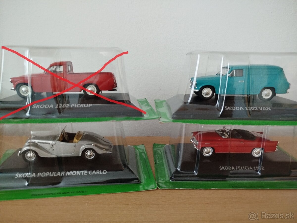 Predam model auta skoda rôzne 1:43. - 5
