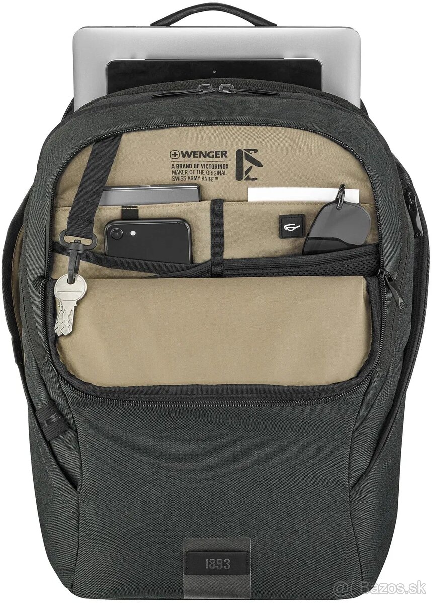 Batoh na notebook WENGER MX ECO LIGHT 16", sivý - NOVÝ - 5