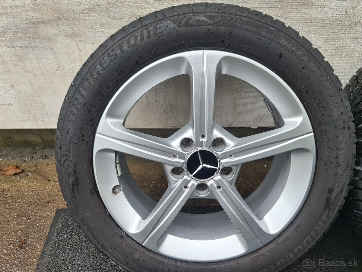 M.BENZ 5X112 R17 PLUS ZIMNE PNEU 205/55 R17 - 5