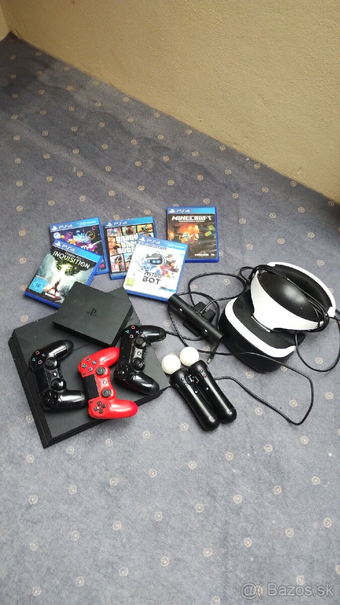 Ps4 + VR + 3 ovládače+ hry - 5