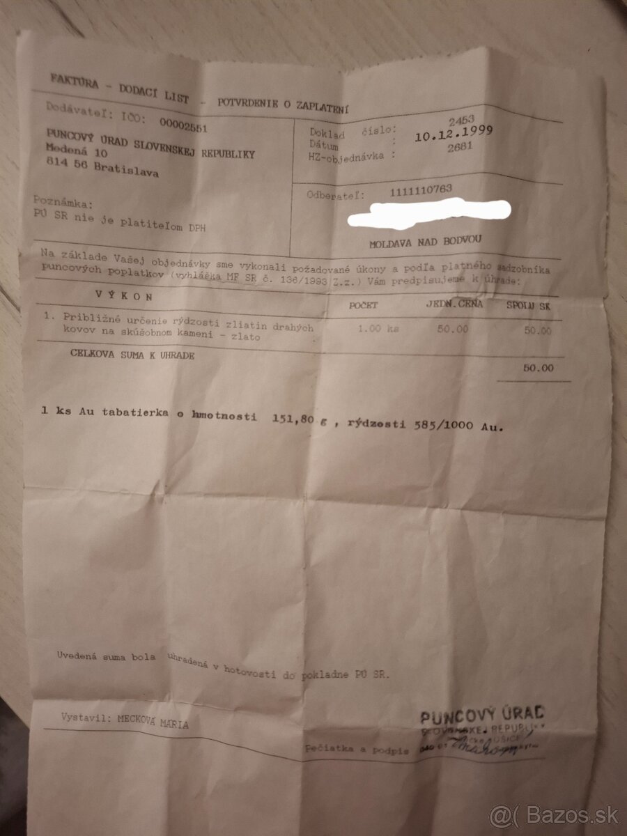 Zlatá tabatierka - 5