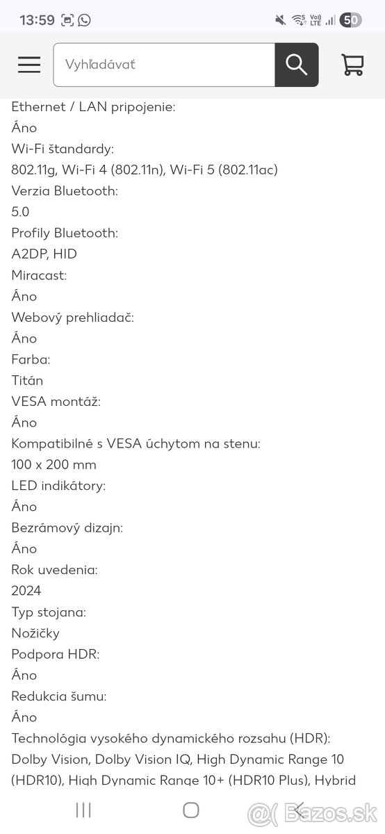 smart televízor TLC - 5