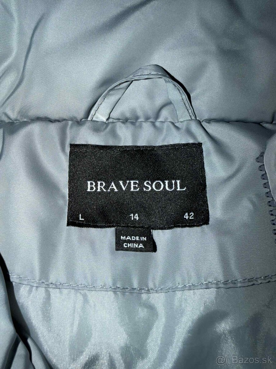 brave soul siva damska zimna predlzena vesta - 5