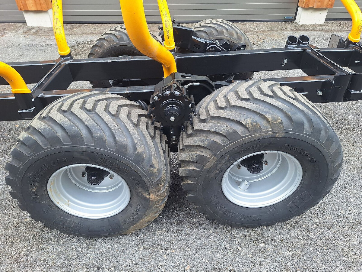 Lesný príves COUNTRY C720/T110D s hydraulickou rukou 7,2 m - 5