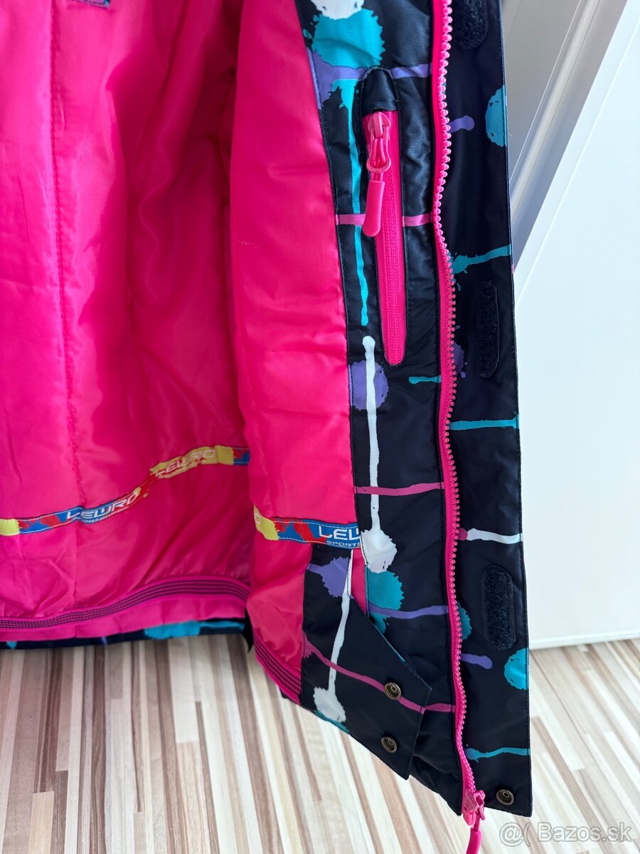 Zimna detská Bunda ližiarska 140/146 - 5