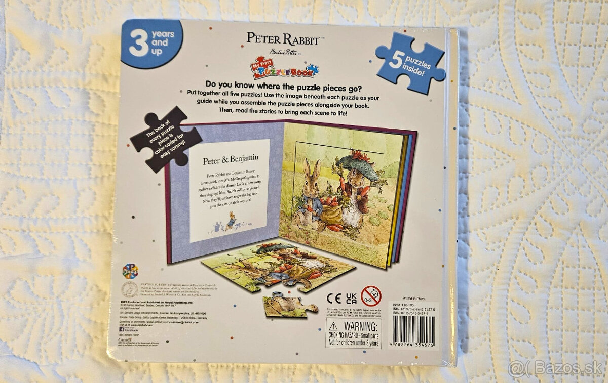 detská knižka/ puzzle 'Peter Rabbit classic puzzle book' - 5